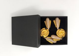 Pendientes vintage Edouard Rambaud dorados
