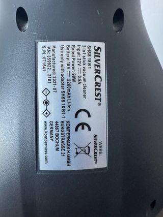 Aspiradora Silvercrest 2 en 1 18v