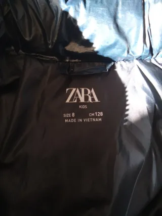 Abrigo largo niña Zara. Talla 8. 128cm.