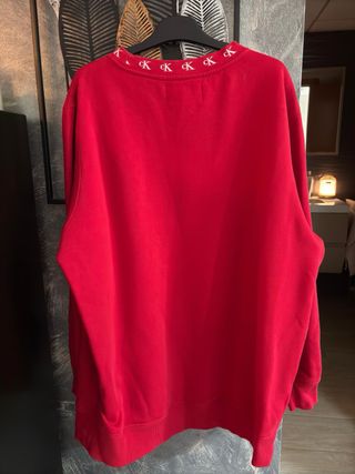 Sudadera Calvin Klein Jeans Roja Talla 48