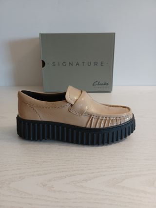 Mocasines Clarks Torhill Moc Talla 37 Beige
