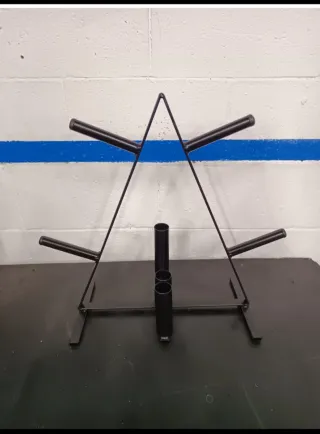 Soporte para discos pesas decathlon domyos