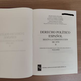 Derecho Político Español Según la Constitución ...