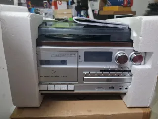 Tocadiscos JORLAI Multifuncional CD/Radio/USB