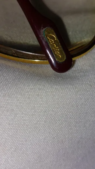 Gafas Cartier Oro Marrón