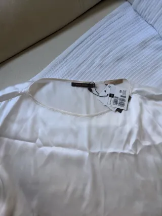 Camisa seda Adolfo Domínguez blanco roto