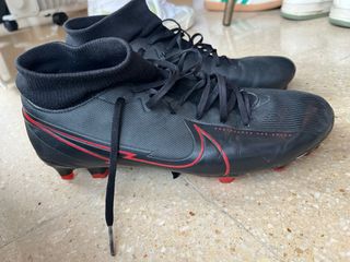 Botas Fútbol Nike Mercurial Fit Collar Negras