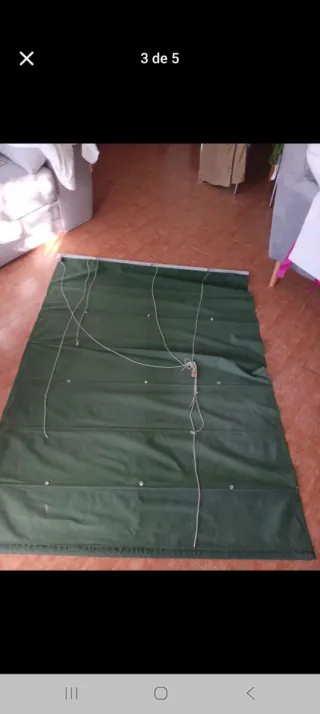 Estor enrollable verde