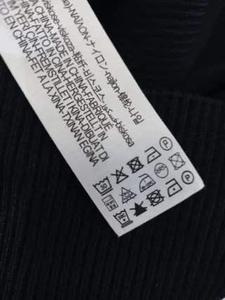 Top Zara Lazo Blanco Negro