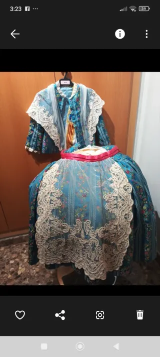 Traje Fallera Manga Larga