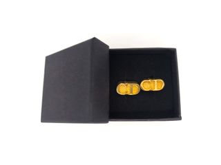 Gemelos Christian Dior chapados en oro vintage