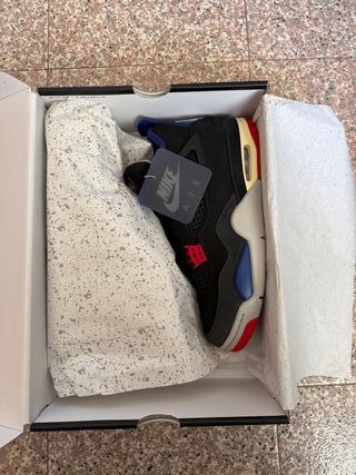 Air Jordan 4 Retro Negro/Azul/Rojo