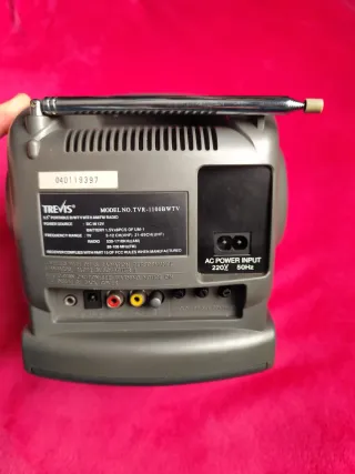 Mini TV Trevis Portátil Cinza AM/FM