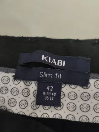 Pantalón Chino Kiabi Talla 42 Negro
