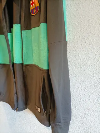 Chándal Nike FC Barcelona niño gris/verde