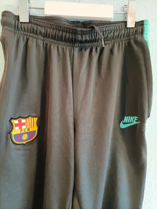 Chándal Nike FC Barcelona niño gris/verde