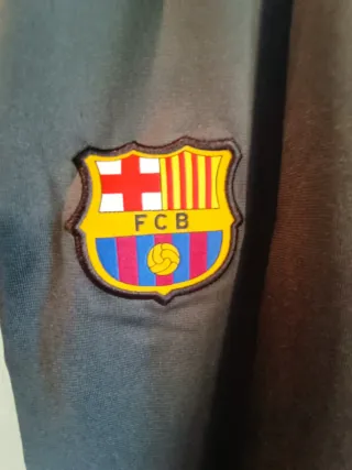 Chándal Nike FC Barcelona niño gris/verde