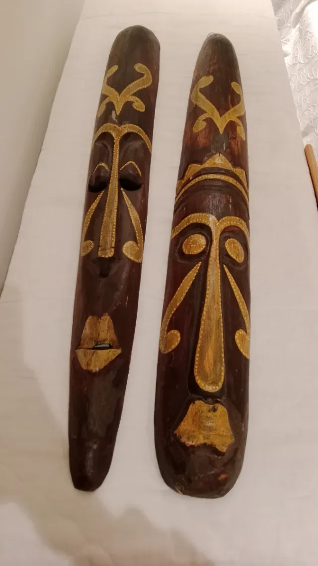 Máscaras tribales de madera