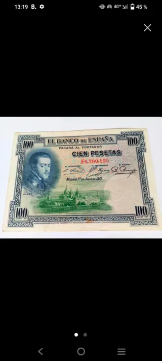 Billete 100 pesetas Banco de España 1925