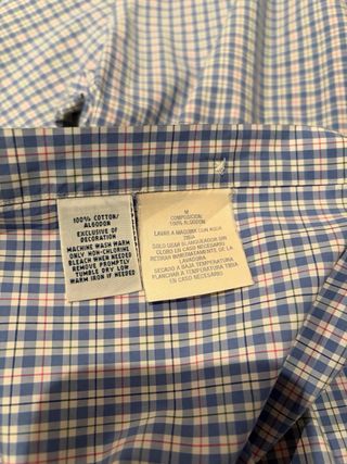 Camisa Ralph Lauren cuadros azul y rosa