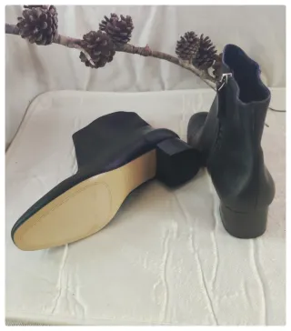 Botines Massimo Dutti Negros