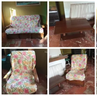 Salottino in legno vintage