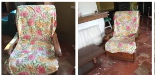 Salottino in legno vintage