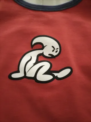 Camiseta El Niño Raglán Roja y Blanca talla 16 o S