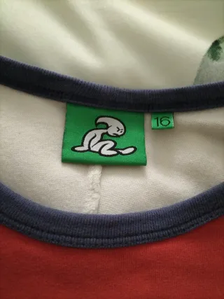 Camiseta El Niño Raglán Roja y Blanca talla 16 o S