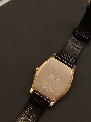 Reloj Seiko vintage Dorado estilo Tank cuadrado
