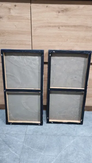 Set 2 Quadri Astratti Decorativi