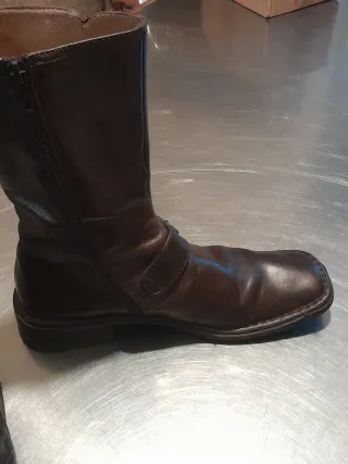 Stivali donna marroni con fibbia