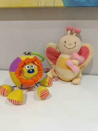 Lote Juguetes Bebé Peluche Libro Sonajero