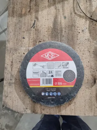 6 Discos Lija 225mm Grano 24 MSE