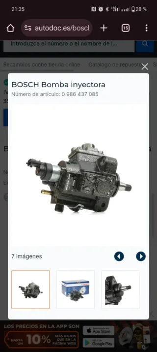 Bomba Inyectora Bosch 0 986 437 085