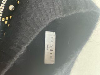 Jersey Sandro Negro Adornos Brillantes