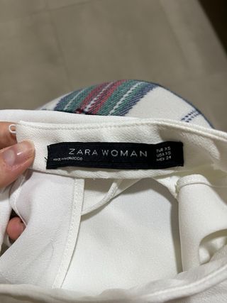 Blusa blanca Zara