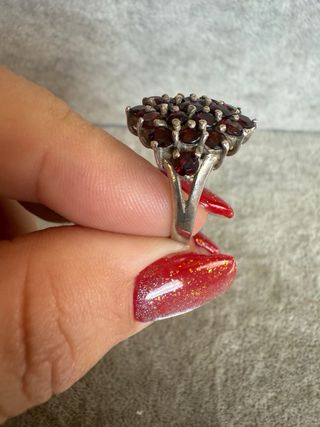 Anillo Plata 925 Granates