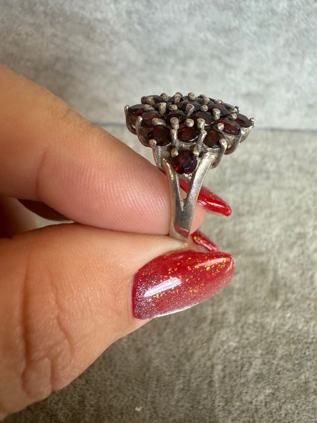 Anillo Plata 925 Granates