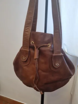 Borsa in pelle marrone