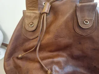 Borsa in pelle marrone