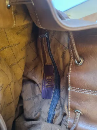 Borsa in pelle marrone