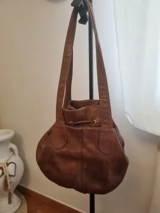 Borsa in pelle marrone