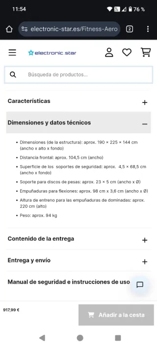 Rack de potencia para sentadillas y press