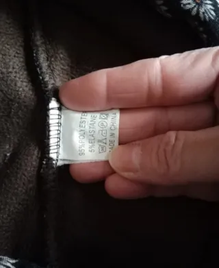 Pantalón invierno mujer estampado floral XXL