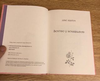 Sentido y Sensibilidad / Jane Austen. Tapa dura