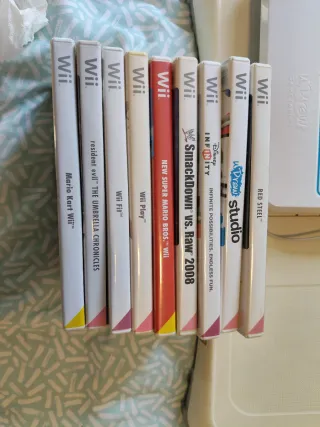 Nintendo Wii Negra + Juegos y Accesorios