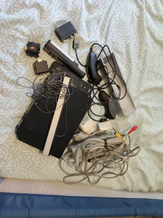 Nintendo Wii Negra + Juegos y Accesorios