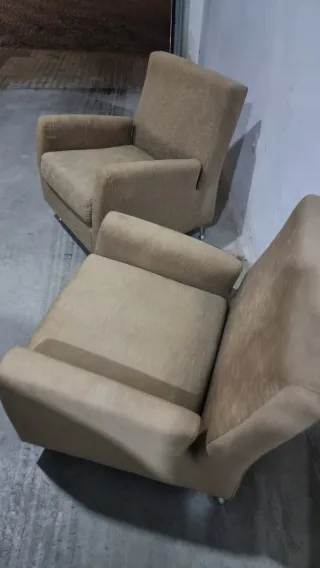 Sofás de diseño beige en tela.