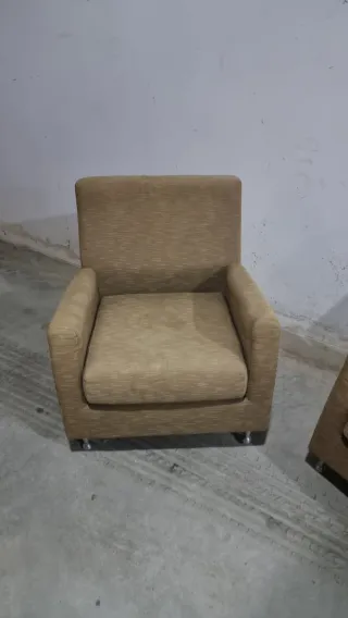 Sofás de diseño beige en tela.